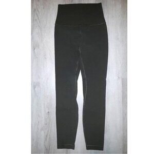 Lululemon Dark Green Athletic Active Leggings Size 2 Olive Green Army Green